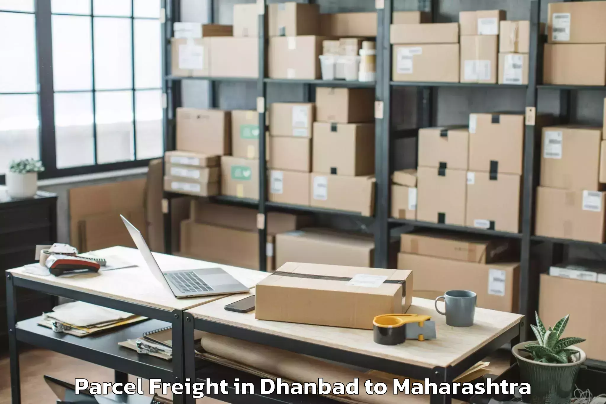 Dhanbad to Rajura Parcel Freight